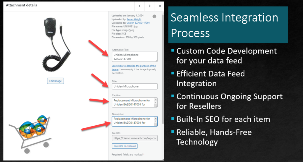 Distributors: Seamless Integration of your data-feed into Win-Cart